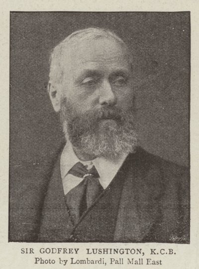 Sir Godfrey Lushington, KCB av English Photographer