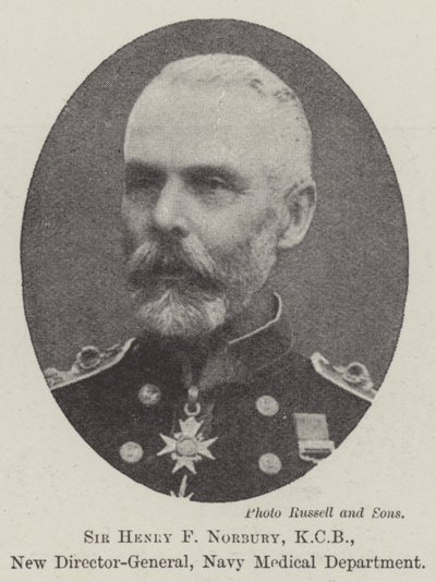 Sir Henry F Norbury, KCB, ny generaldirektør, marinens medisinske avdeling av English Photographer