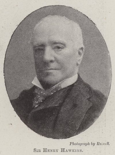 Sir Henry Hawkins av English Photographer