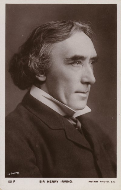 Sir Henry Irving , engelsk sceneskuespiller av English Photographer