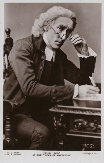 Sir Henry Irving , engelsk sceneskuespiller av English Photographer
