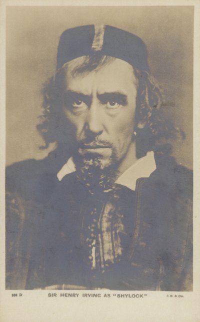 Sir Henry Irving , engelsk sceneskuespiller av English Photographer