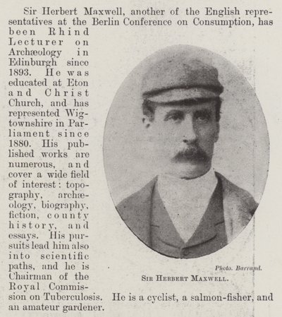 Sir Herbert Maxwell av English Photographer