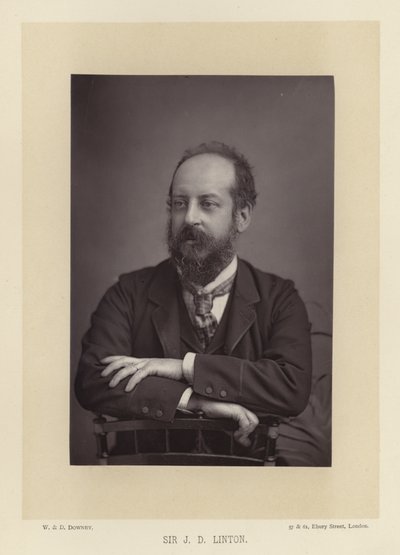 Sir James Dromgole Linton, akvarellist av English Photographer