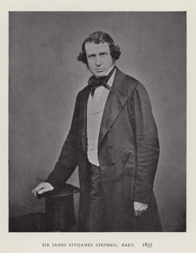 Sir James Fitzjames Stephen, Baronet, 1857 av English Photographer