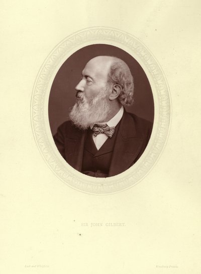 Sir John Gilbert , engelsk kunstner, illustratør og gravør av English Photographer