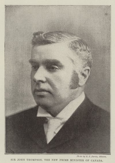 Sir John Thompson, Canadas nye statsminister av English Photographer