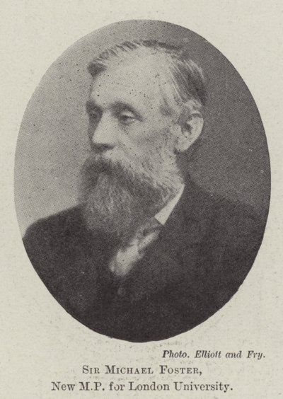 Sir Michael Foster, ny MP for London University av English Photographer
