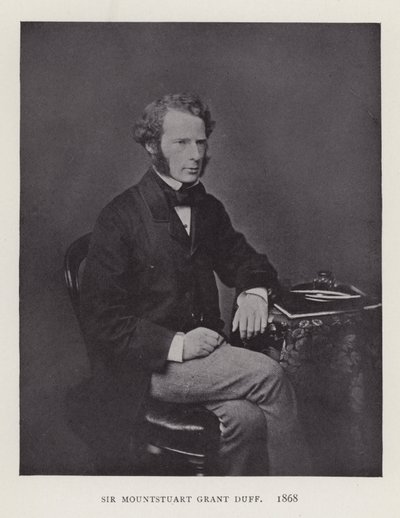 Sir Mountstuart Grant Duff, 1868 av English Photographer