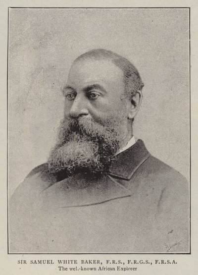Sir Samuel White Baker, FRS, FRGS, FRSA av English Photographer