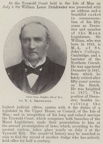 Sir W L Drikkevann av English Photographer