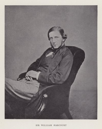 Sir William Harcourt av English Photographer