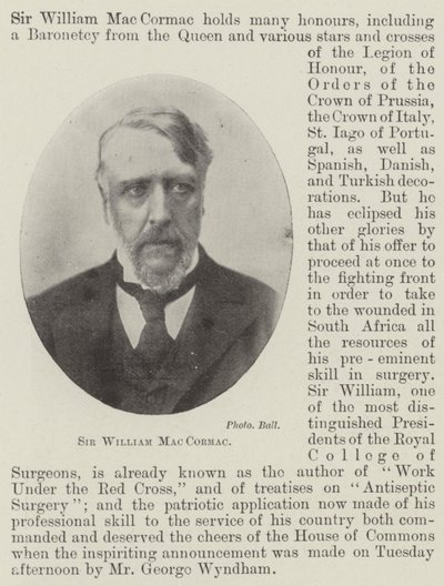 Sir William MacCormac av English Photographer