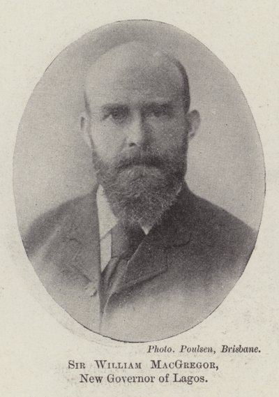 Sir William MacGregor, ny guvernør i Lagos av English Photographer