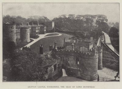 Skipton Castle, Yorkshire, setet til Lord Hothfield av English Photographer