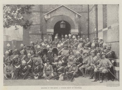 Soldiers of the Queen, en jubileumsgruppe av kolonialer av English Photographer