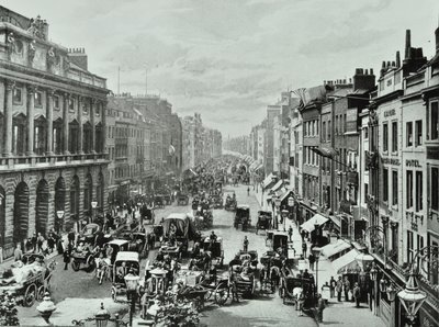 Somerset House, Strand, Westminster LB: ser vestover fra Saint Mary-le-Strand, 1895 av English Photographer