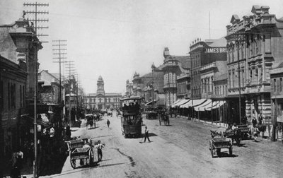 Sør-Afrika: Main Street, Port Elizabeth (s/hvitt bilde) av English Photographer
