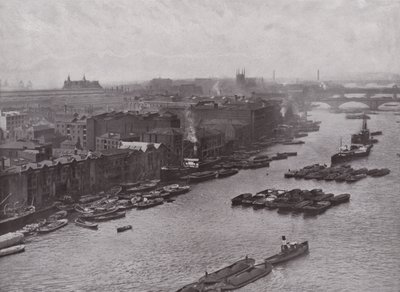 South Bank of Themsen, fra Tower Bridge av English Photographer