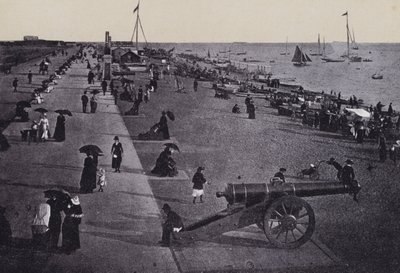 Southsea Beach (s/hvitt bilde) av English Photographer