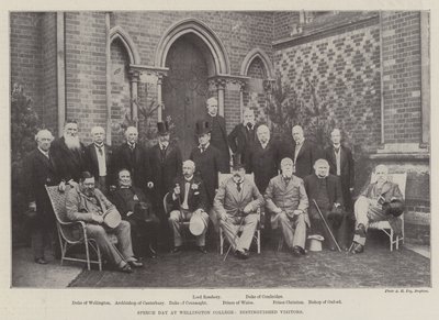Taledag ved Wellington College, Distinguished Visitors av English Photographer