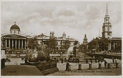 St Martins in the Fields, Trafalgar Square, London von English Photographer