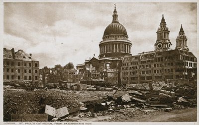 St Pauls Cathedral, London, fra Paternoster Row av English Photographer