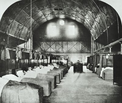 St Thomass Hospital: midlertidig avdeling i Surrey Gardens Music Hall, 1868 av English Photographer