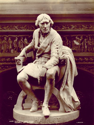 Statue av Henry Irving av English Photographer