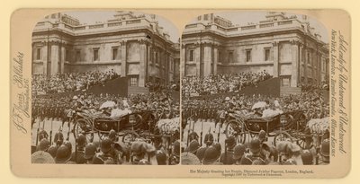 Stereografisk trykk av Queen Victorias Diamond Jubilee av English Photographer