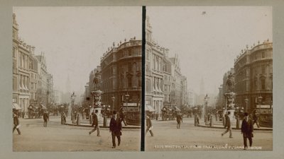 Stereoskopisk bilde av Charing Cross av English Photographer