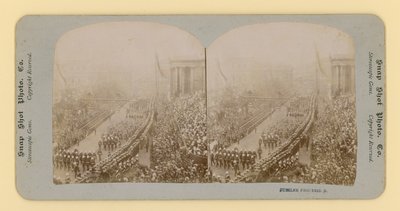 Stereoskopisk trykk av dronning Victorias diamantjubileum, 28. juni 1897 av English Photographer