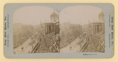 Stereoskopisk trykk av dronning Victorias diamantjubileum, 28. juni 1897 av English Photographer