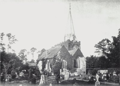 Stoke Poges Church (s/hvitt bilde) av English Photographer