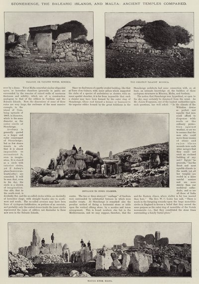 Stonehenge, Balearene og Malta, gamle templer sammenlignet av English Photographer