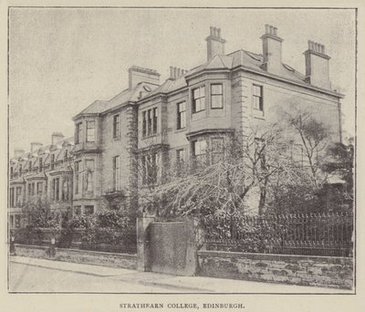 Strathearn College, Edinburgh (gravering) av English Photographer