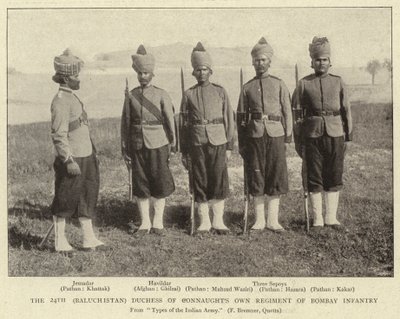 Den 24. (Balochistan) hertuginne av Connaughts eget regiment av Bombay Infantry av English Photographer
