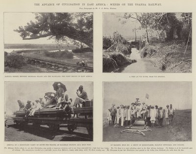 Sivilisasjonens fremmarsj i Øst-Afrika, scener på Uganda Railway av English Photographer