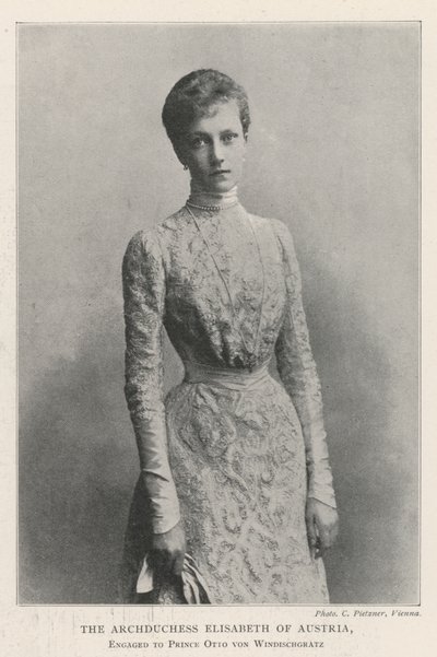 Erkehertuginne Elisabeth av Østerrike, forlovet med prins Otto von Windischgratz av English Photographer