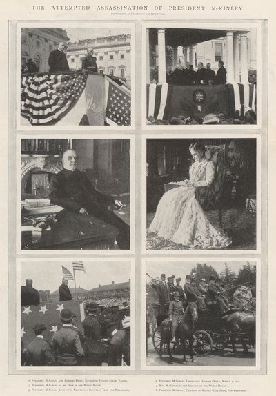 Attentatforsøket på president McKinley av English Photographer