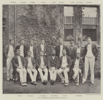 De australske cricket-spillerne i England av English Photographer