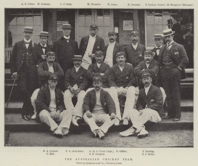 Det australske cricketlaget av English Photographer
