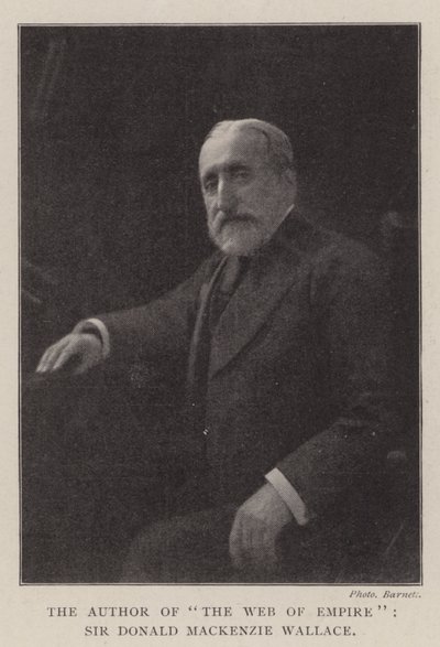 Forfatteren av The Web of Empire, Sir Donald Mackenzie Wallace av English Photographer
