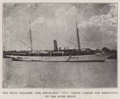 Benin-katastrofen, Steam-Ship Ivy, som bar ekspedisjonen oppover elven Benin av English Photographer