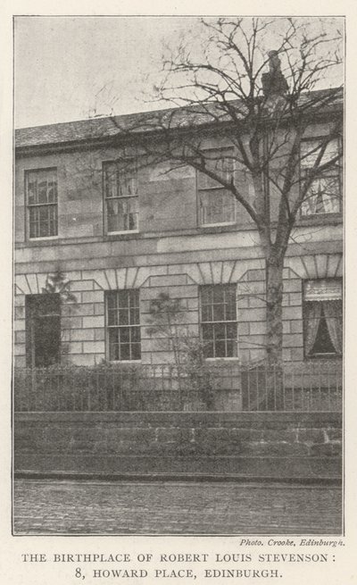 Fødestedet til Robert Louis Stevenson, 8, Howard Place, Edinburgh av English Photographer