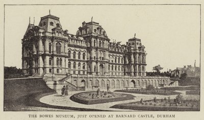Bowes Museum, nettopp åpnet på Barnard Castle, Durham av English Photographer