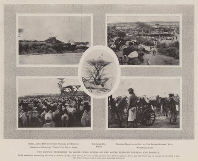 Den britiske ekspedisjonen til Somaliland, scene på ruten mellom Berbera og Bohotle av English Photographer