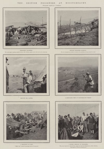 De britiske fangene ved Nooitgedacht av English Photographer