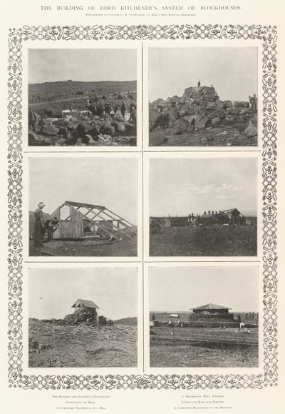 The Building of Lord Kitcheners System of Blockhouses av English Photographer