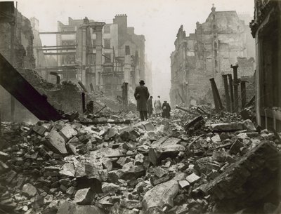 City of London etter et bombeangrep av English Photographer